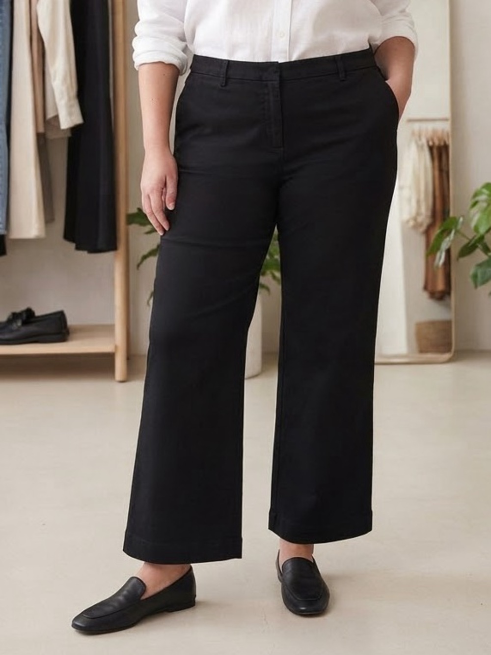 NEW YORK & Company Black Chino Pants